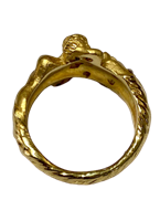 Ring Gioie Gobbo Woman in Yellow Gold Diamante 0.01 Ct ANOGBR10 - ANOGBR10